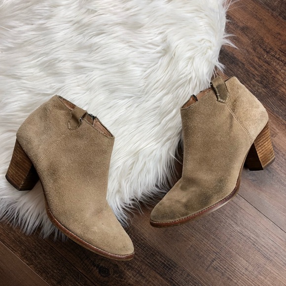 Madewell Shoes - Madewell Tan Suede Billie Boots